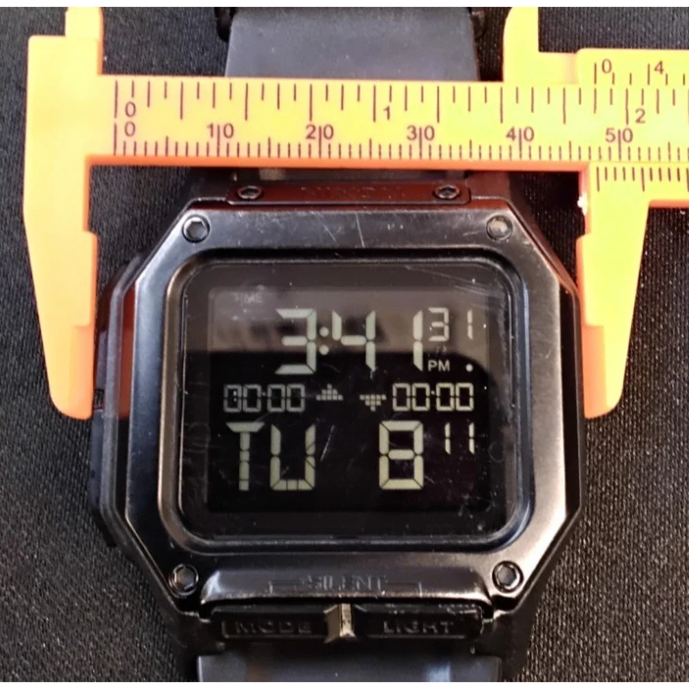 Nixon Regulus Men's Watch Black Square Digital Surf Sport Utility #Z5876